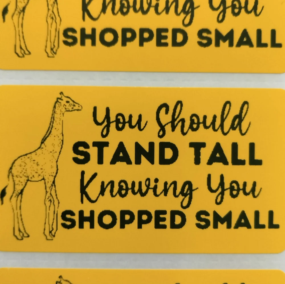 💙100 Shopping Small- Shipping Labels Thermal Packaging Stickers 2.25